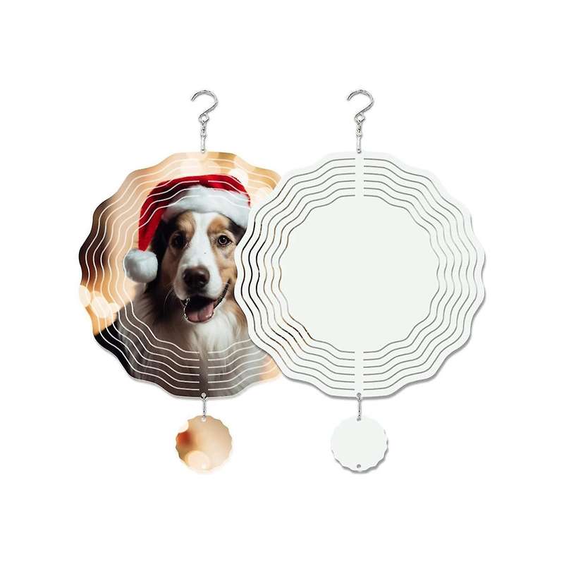 8 Pack 8 Inch Sublimation Wind Spinner Blanks,3d Double Sided Sublimation Wind Powered Kinetic Sculp