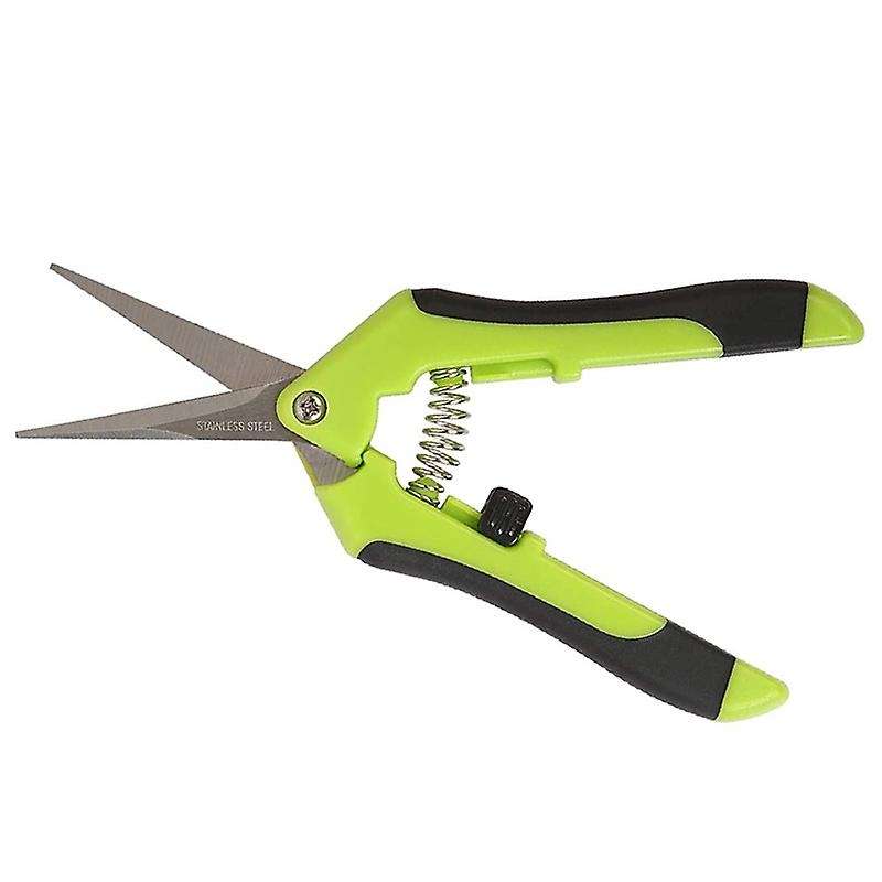 8 Pack 6.5 Inch Bud Trimming Scissors, Professional Stainless Steel Gardening Hand Pruners Micro-Tip