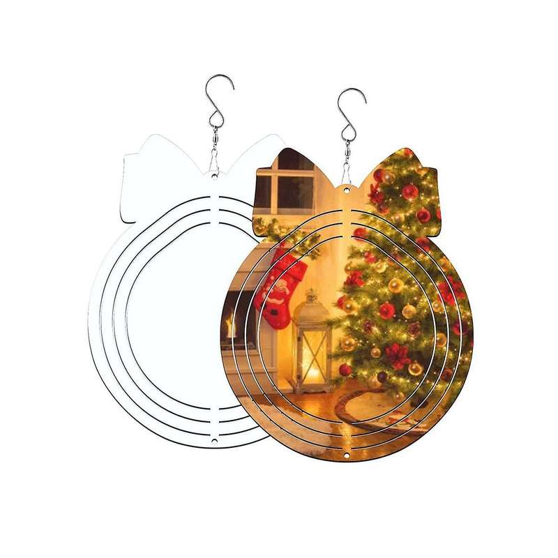 8 Pack 10inch Sublimation Wind Spinner Blanks,3d Sublimation Wind Spinner Blank for Christmas Indoor