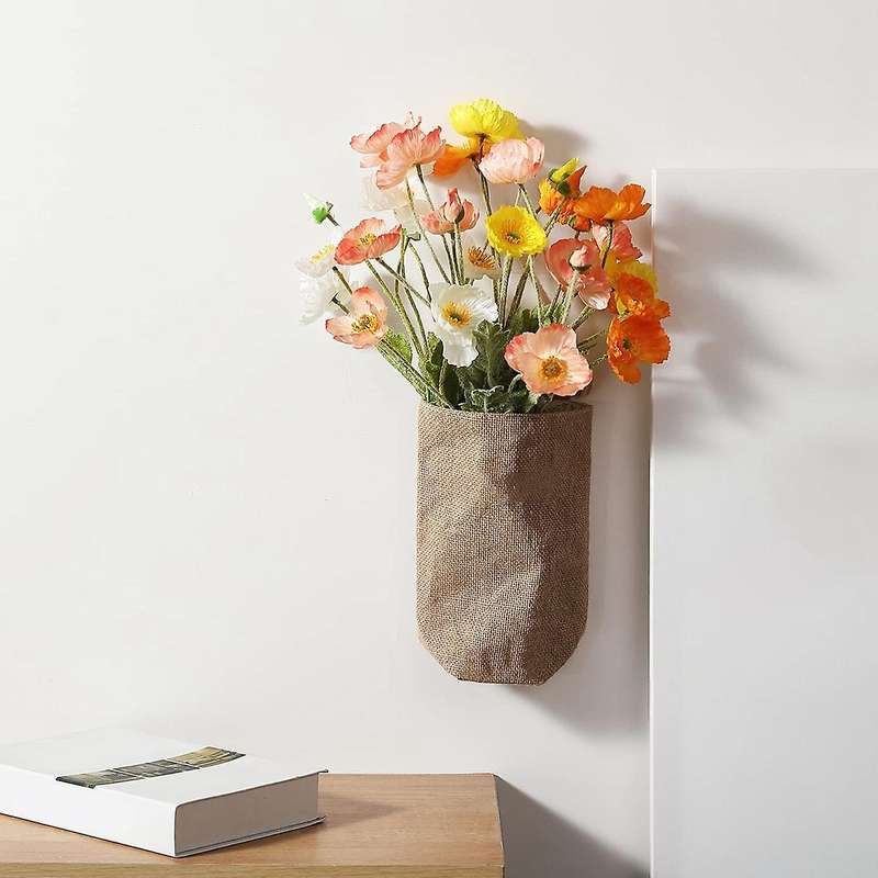 8 Pack Artificial Flowers Silk Poppy Flowers for Home Decor Bouquet Wedding Party Faux Flower, Flow