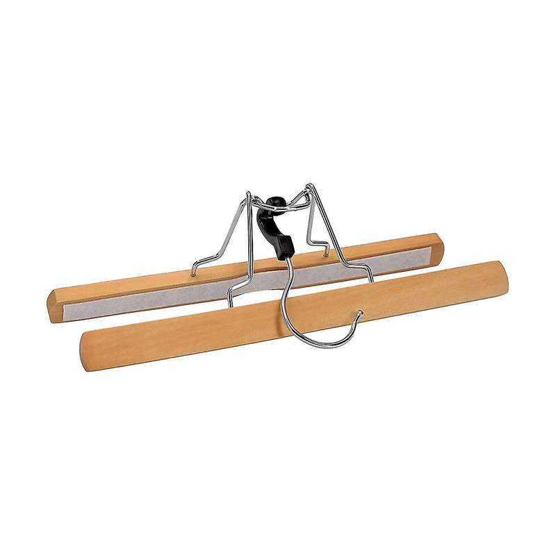 8 Pack Home Pants Rack, Wooden Stretcher, Clamping Hanger, Non-, with Swivel Hook, Bedroom Clothes
