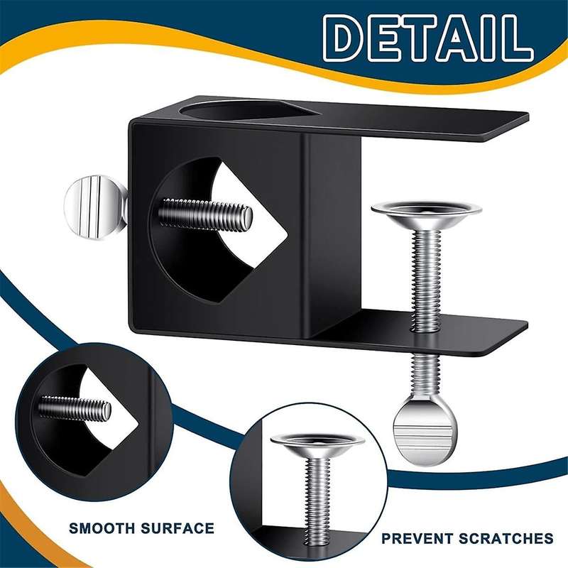 8 Pack Deck Torch Clamp Mounting Part Porch Rail Clamp Universal Pole Mount Bracket for Railings Pos