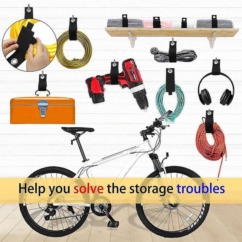 8 Pack Extension Cord Holder Organizer,Heavy Duty Hook and Loop Storage Straps, for Cables, Hoses, G