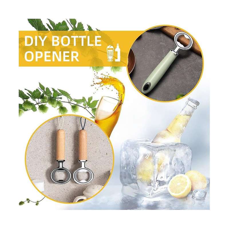 8 Pack Metal Bottle Opener Kits Stainless Steel Bottle Opener Insert Diy Bottle Opener Hardware Fla