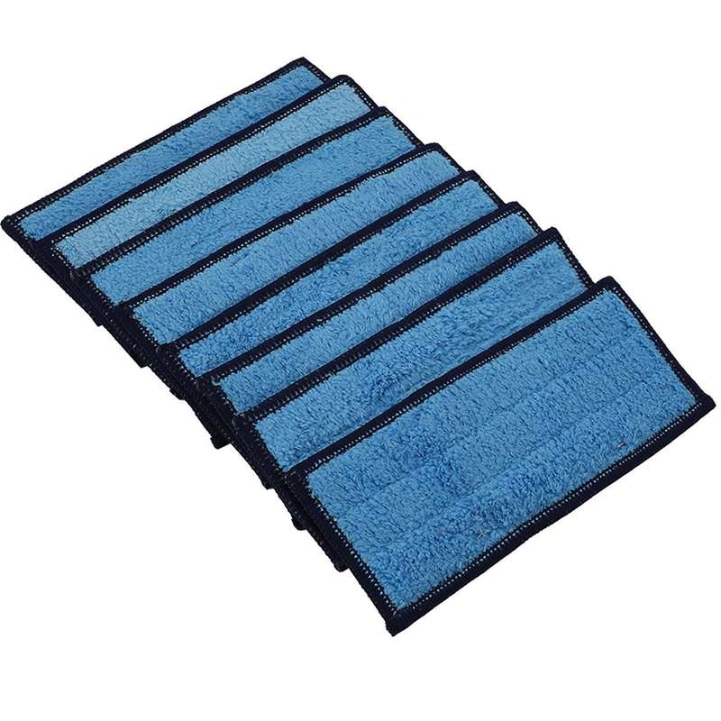 8 Pack Microfiber Wet Cloth Mopping Pads Washable Reusable Replacement for Jet 240/241 Cleaner Robot