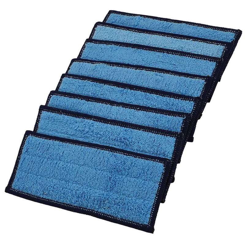 8 Pack Microfiber Wet Cloth Mopping Pads Washable Reusable Replacement for Jet 240/241 Cleaner Robot