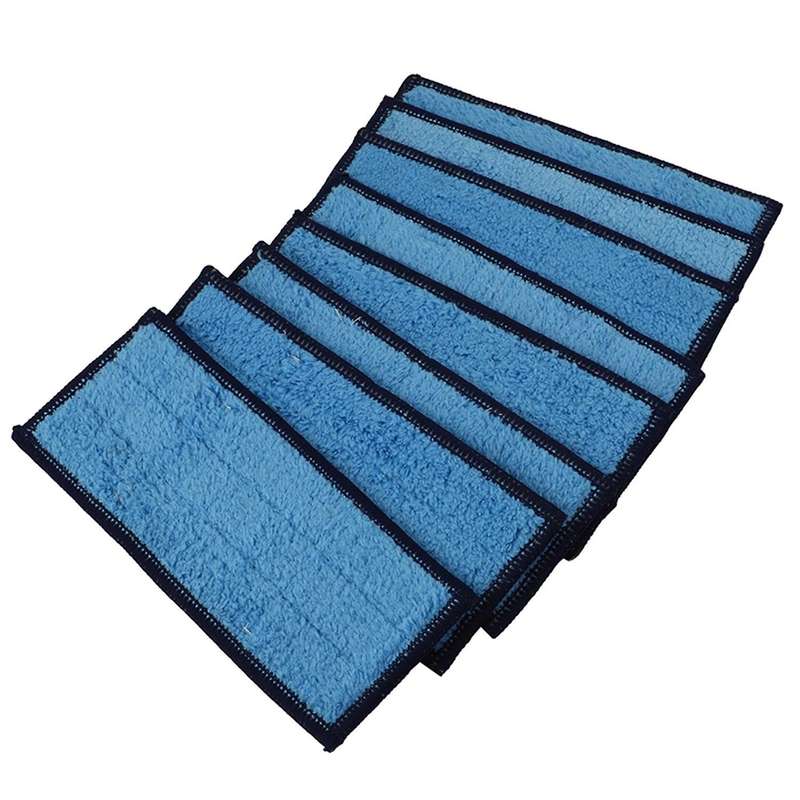 8 Pack Microfiber Wet Cloth Mopping Pads Washable Reusable Replacement for Jet 240/241 Cleaner Robot