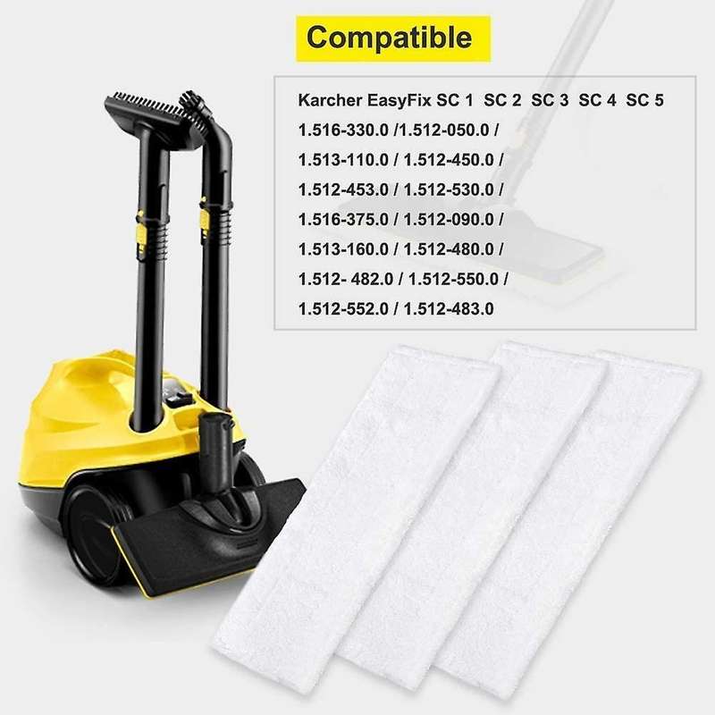 8 Pack SC3 Microfibre Cloth Pads for EasyFix SC2, SC3, SC4, SC5 Steam Cleaner Mopping Rags