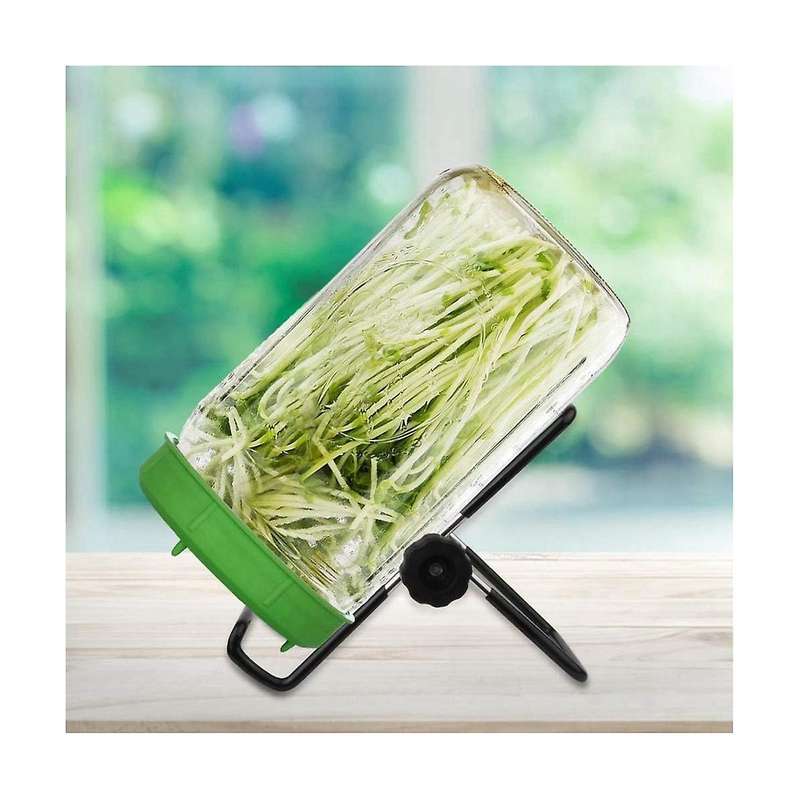 8 Pack Sprouting Stands for Wide and Regular Mouth Jars Canning Jars Holder for Sprouting, Stainles
