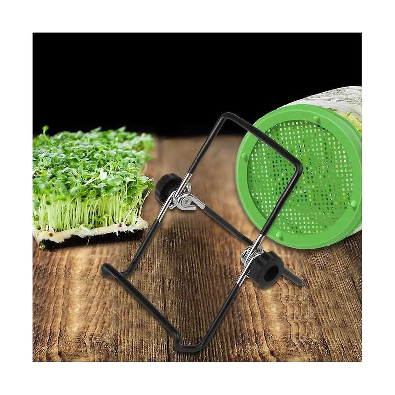 8 Pack Sprouting Stands for Wide and Regular Mouth Jars Canning Jars Holder for Sprouting, Stainles
