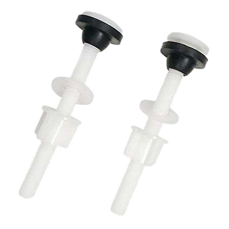 8 Pack Toilet Tank Plastic M10 Tank to Bowl Bathroom Toilet Repair Kits Fitting Screws and Seal Set