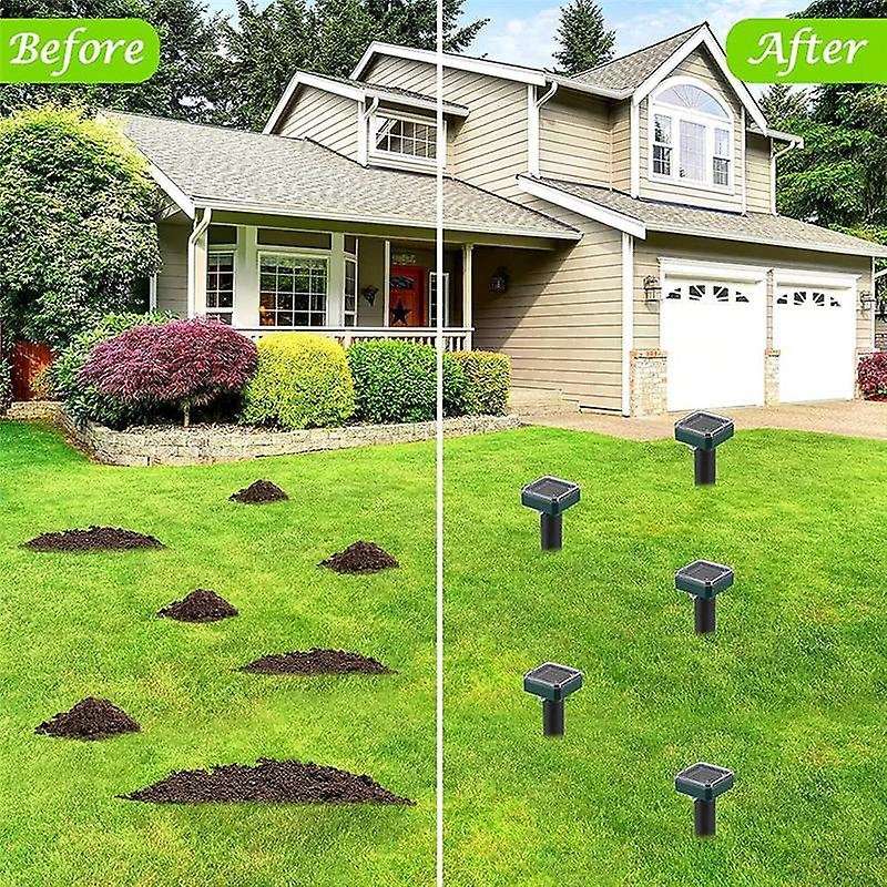 8 Pack Solar Powered Snake Repellent for Outdoors,Ultrasonic Snake Repellent,Solar Snake Repellent f