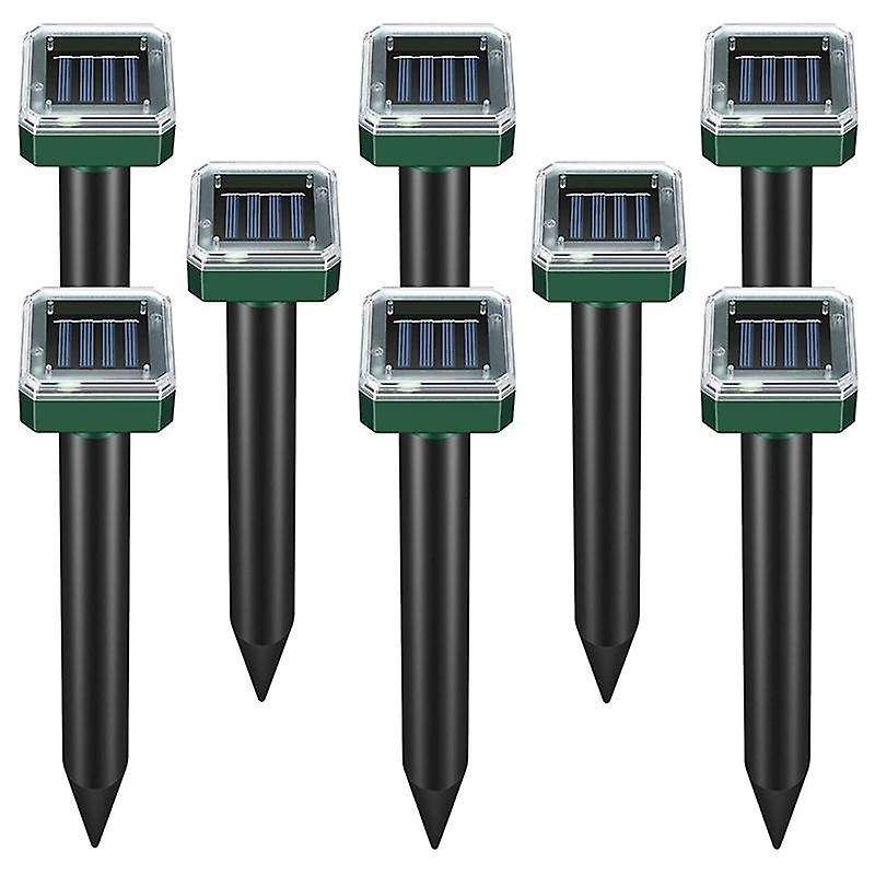 8 Pack Solar Powered Snake Repellent for Outdoors,Ultrasonic Snake Repellent,Solar Snake Repellent f