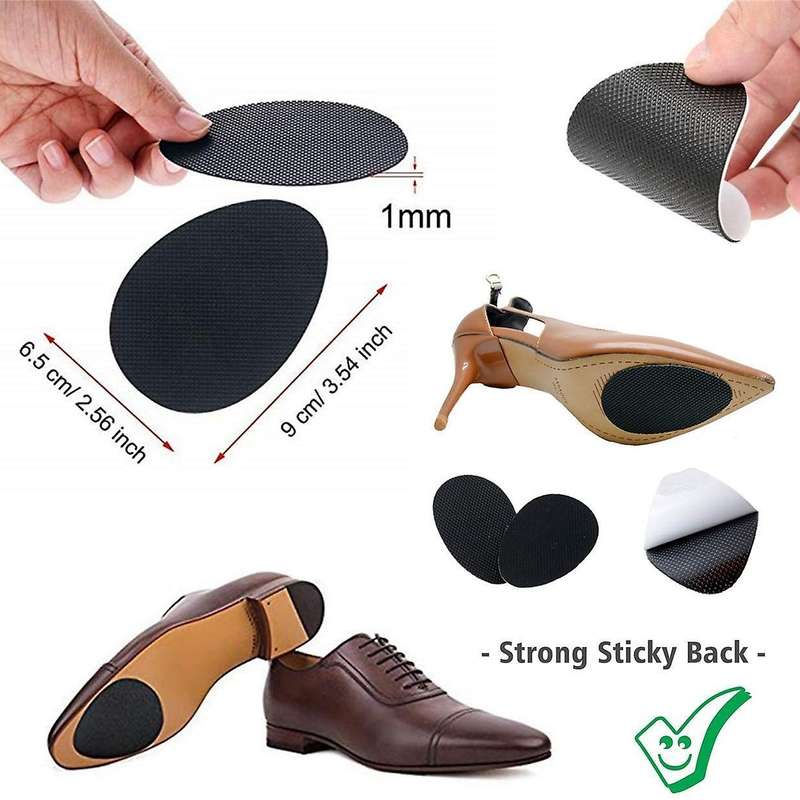 8 Pairs Self Adhesive Anti Shoes Pads,high Heel Shoe Skid Proof Protector, Anti-shedding Non- Rubbe