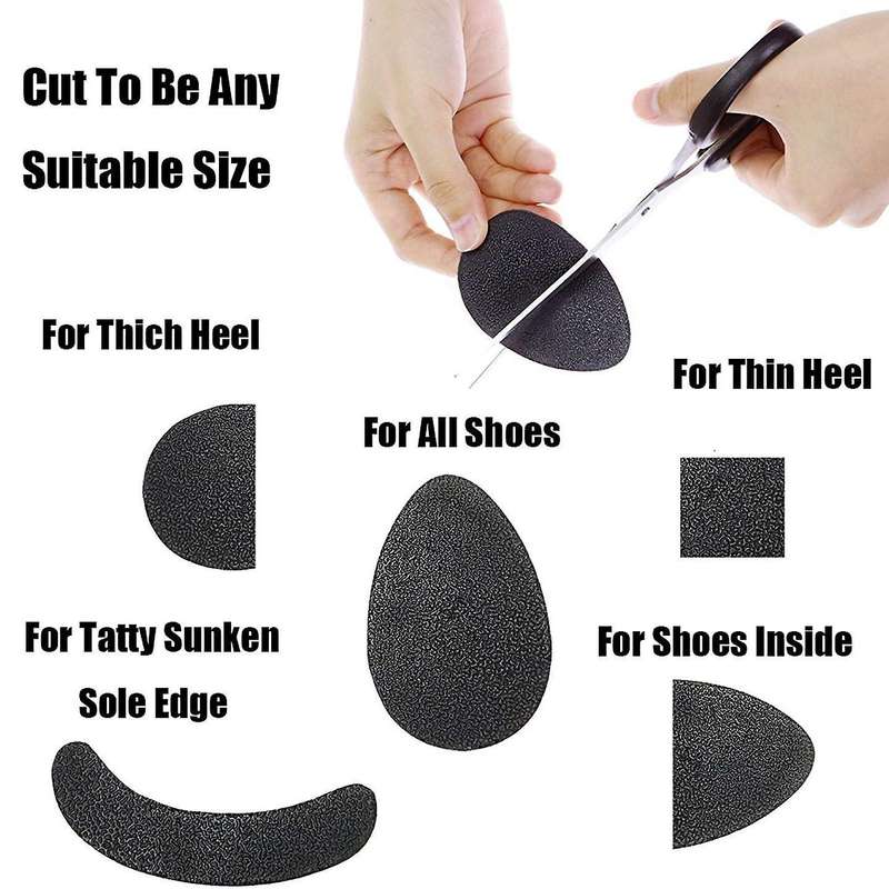 8 Pairs Self Adhesive Anti Shoes Pads,high Heel Shoe Skid Proof Protector, Anti-shedding Non- Rubbe