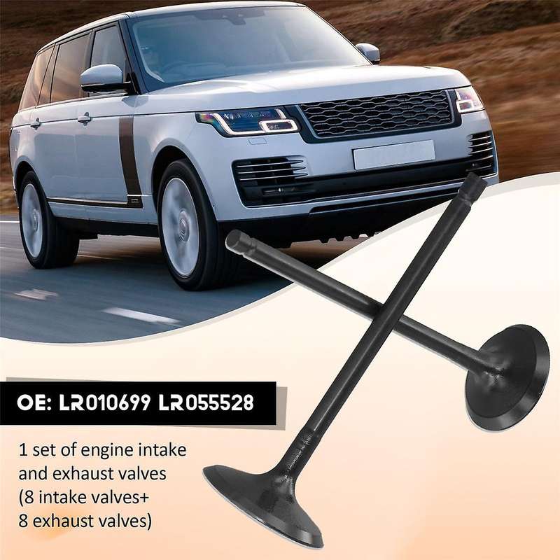 8 Paris Engine Intake Valve and Exhaust Valve for 5.0 508PN V8 LR010699 LR055528