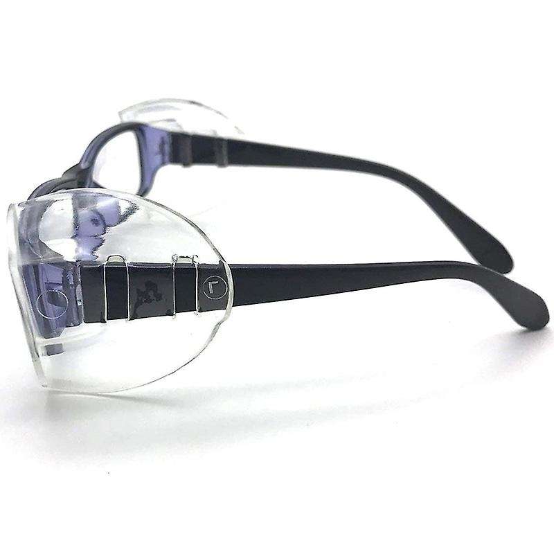 8 Pairs Safety Eye Glasses Side, Slip on Clear Side Shield for Safety Glasses- Fits Most Eyeglasses