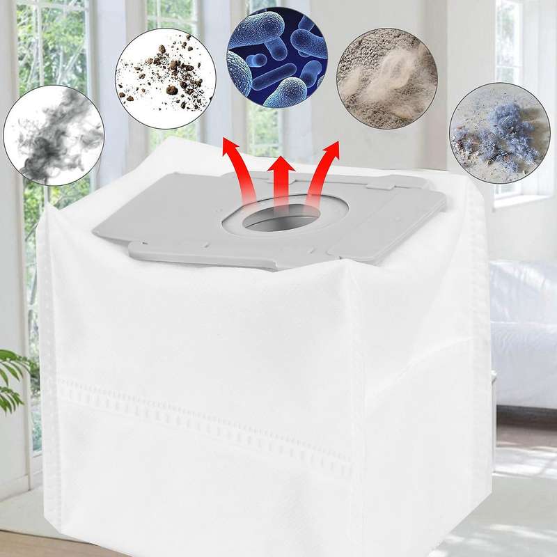 8 Pack Vacuum Bags for I7 I7+/plus S9+ (9550) I & S Series Clean Base Automatic Dirt Disposal Bags