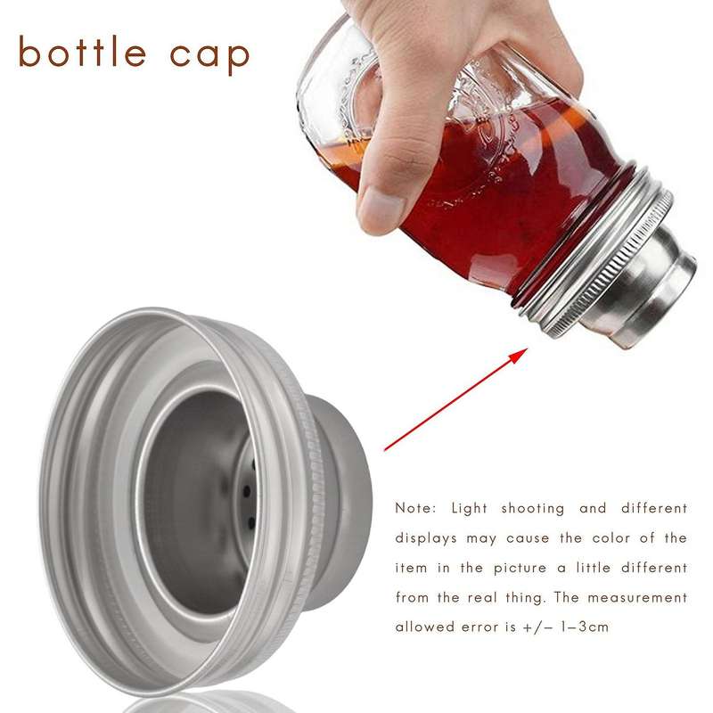 8 Packs Mason Jar Shaker Lids, Shaker Top for Regular Mason Jar, Shaker Lids for Mini Mason Jars
