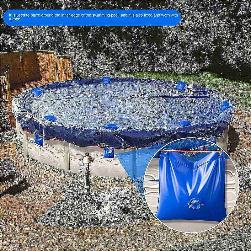 8 Pack Wall Bags for Above Ground Pool, Heavy Duty Pool Water Bag Pool Cover Weights Pool Closing Wi