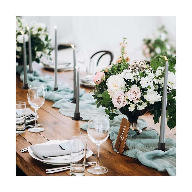 8 Pcs Black Candle Holders Retro Candlestick Holder Farmhouse Decor Wedding Party Anniversary House