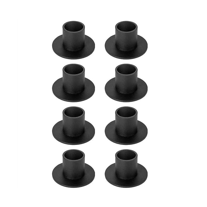 8 Pcs Black Candle Holders Retro Candlestick Holder Farmhouse Decor Wedding Party Anniversary House