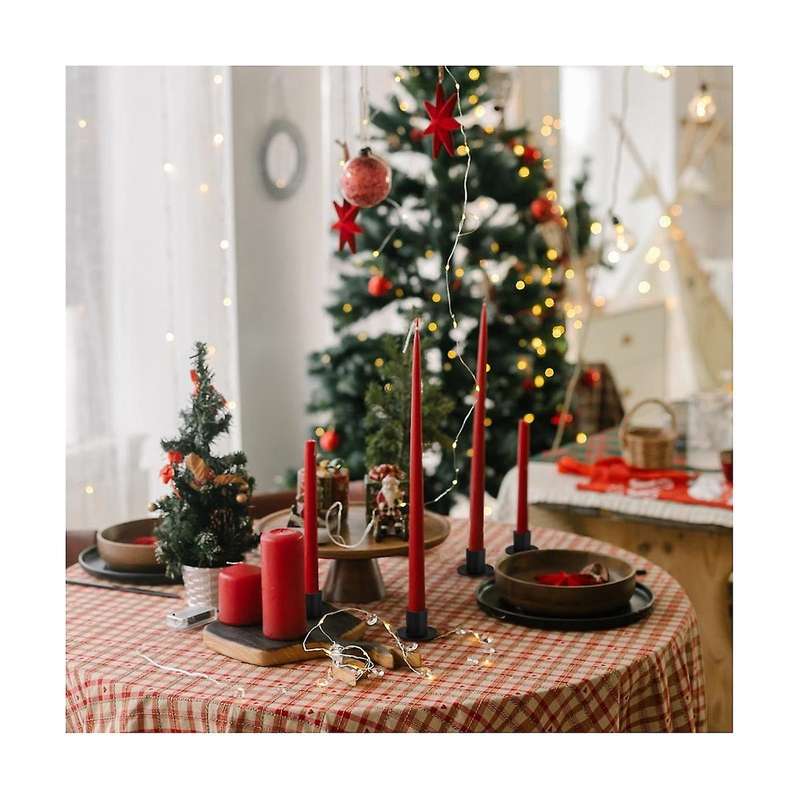 8 Pcs Black Candle Holders Retro Candlestick Holder Farmhouse Decor Wedding Party Anniversary House