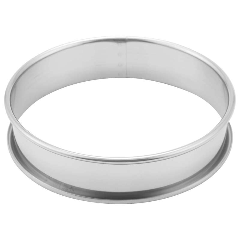 8 Pcs 4.1 Inch Muffin Tart Rings Double Tart Ring Stainless Steel Round Ring Mold for Home Cooking
