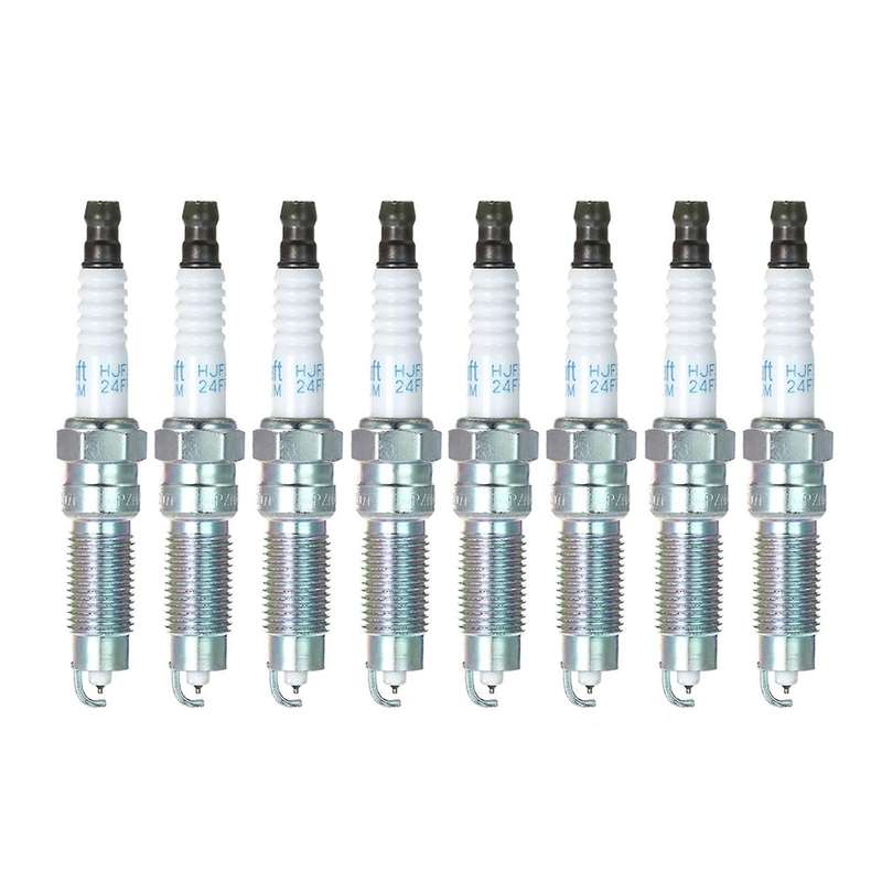 8 PCS Double Spark Plugs SP-509 HJFS-24FP for Explorer F-450 F-550 F53 F59 F650 F750 6.8L 5.4L