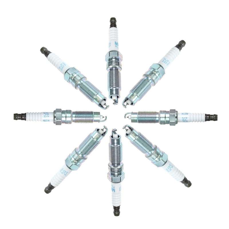 8 PCS Double Spark Plugs SP-509 HJFS-24FP for Explorer F-450 F-550 F53 F59 F650 F750 6.8L 5.4L