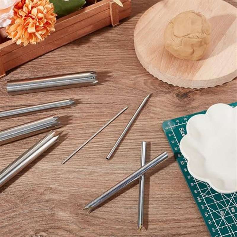 8 PCS Clay Hole Cutter Pottery Sculpture Tools for Pottery Ceramic Hole Punch for Pottery Sculpture