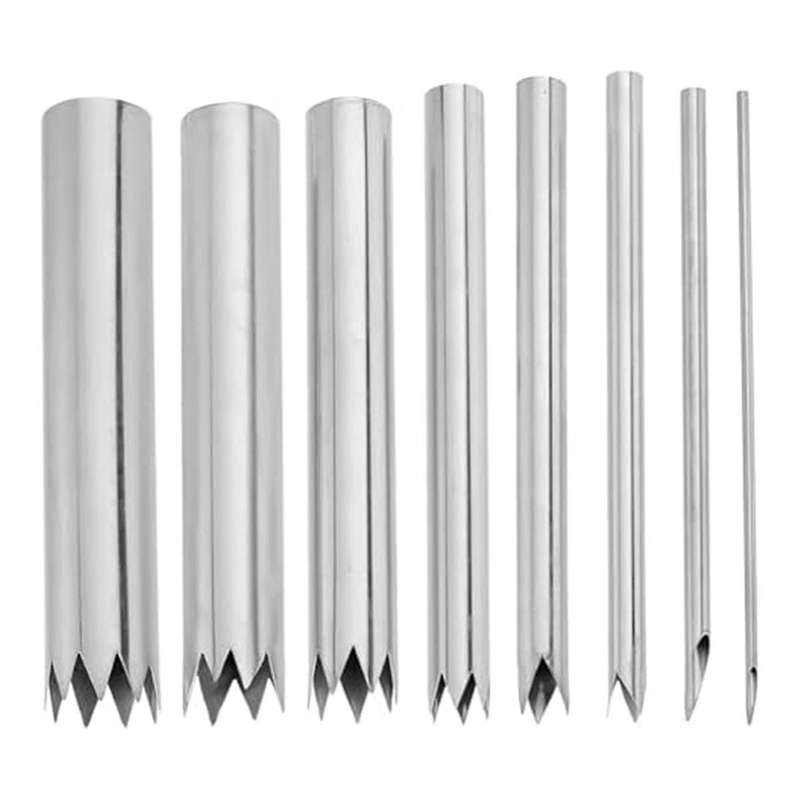 8 PCS Clay Hole Cutter Pottery Sculpture Tools for Pottery Ceramic Hole Punch for Pottery Sculpture