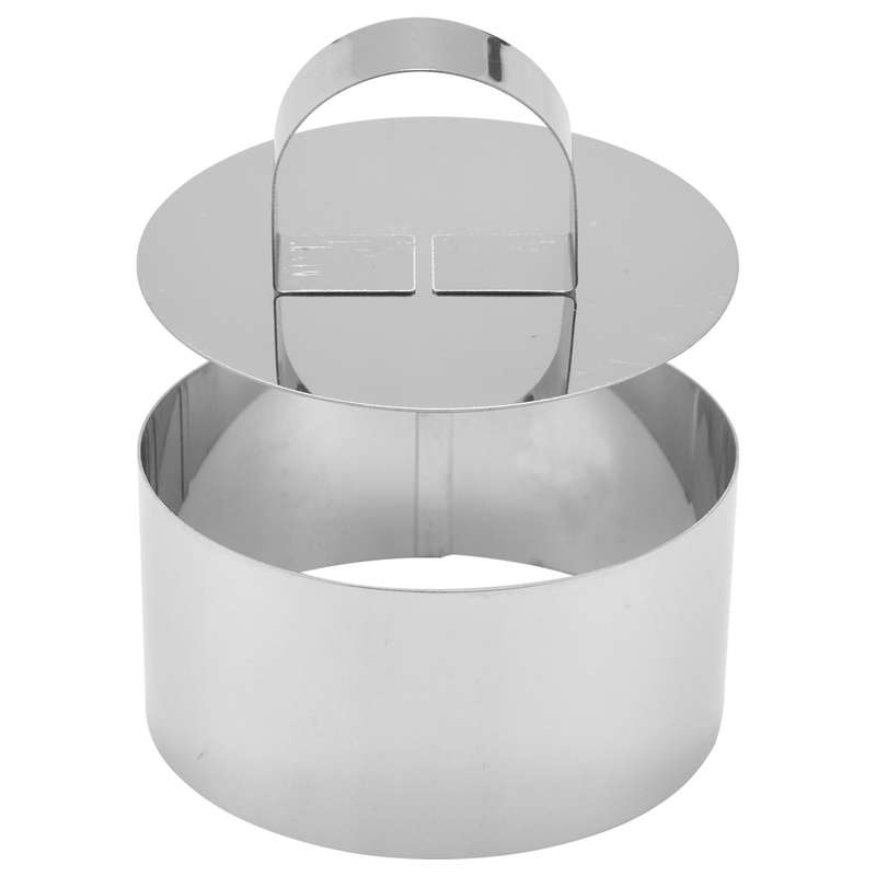 8 Pcs Cooking Ring Set,stainless Steel Cake Mold,baking Mold with Press Cover,for Cooking Crumpets/