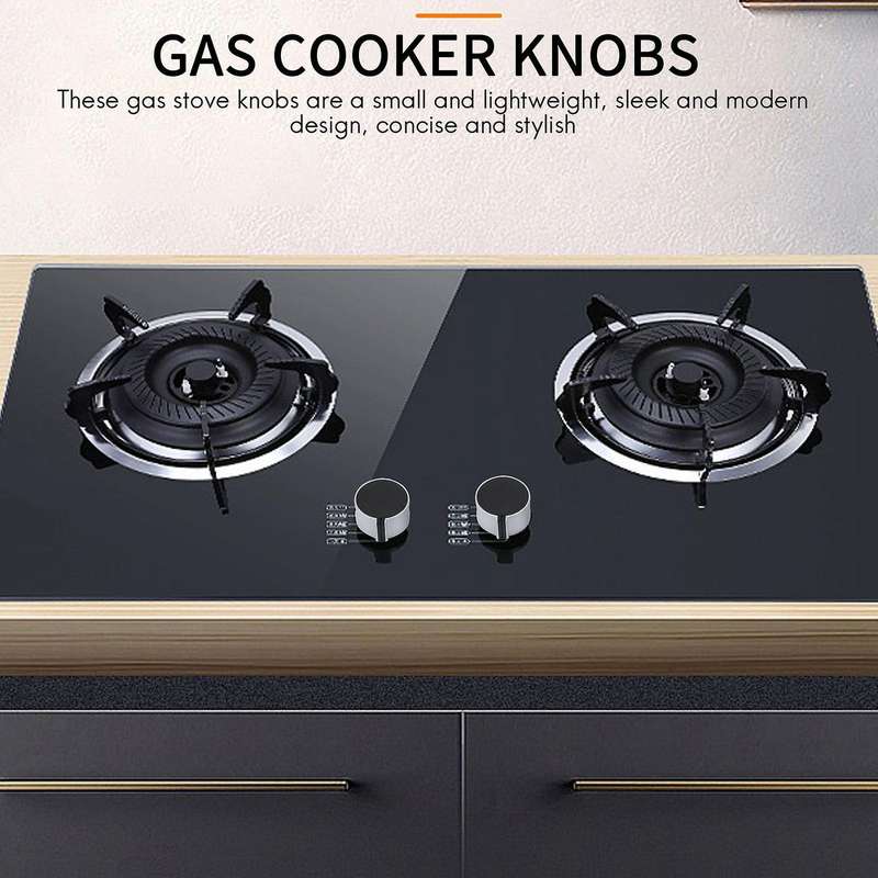 8 PCS Gas Stove Knob,8mm Cooker Control Switch Range Knobs Cooktop Knob for Kitchen Replacement Acc
