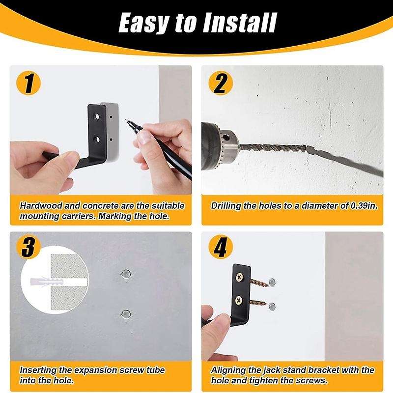 8 Pcs Jack Stands Wall Mount Organizer, Car Jack Stands Storge Rack/hanger/hook Wall Mount Heavy Dut