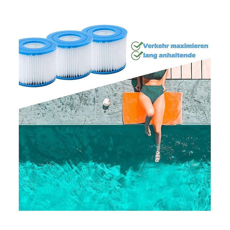 8 Pcs Replacement Pool Filter Replacement Filter for Flowclear Pool Filter Vi