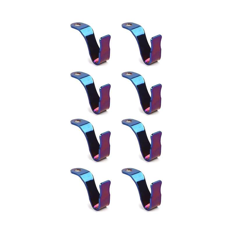 8 Pcs Motorcycle Helmet Small Hook Universal Stainless Steel Color Titanium Motorcycle Convenient 6