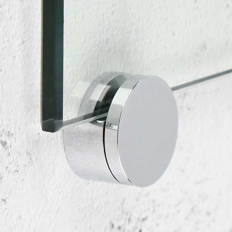 8 Pcs Mirror Set Mirror Holder Clips Zinc Alloy Mirror Holders for Walls Fixed Fitting for 3-5mm Thi