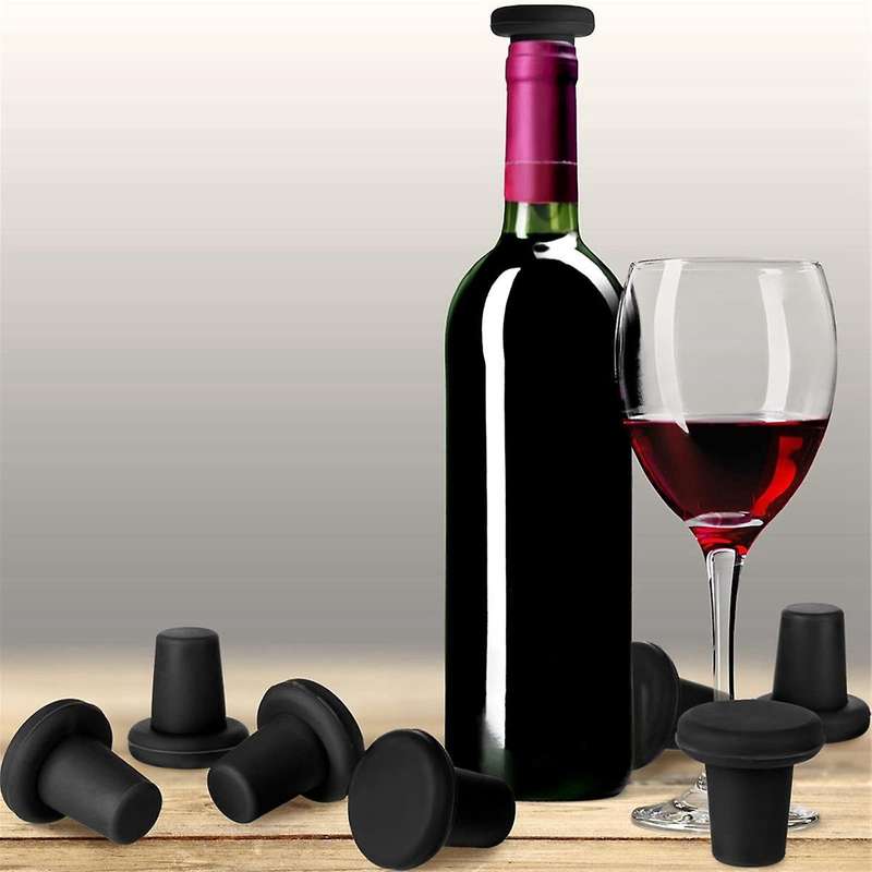 8 Pcs Silicone Wine Stopper Reusable Beer Bottle Stopper Beer Champagne Wine Storage Keep The Origi