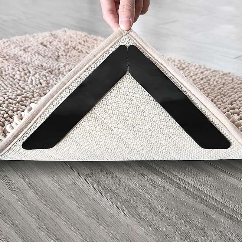 8 Pcs Rug Grippers for Area Rugs,non Slip Rug Grippers for Hardwood Floors,anti Slip Carpet Pads Fo
