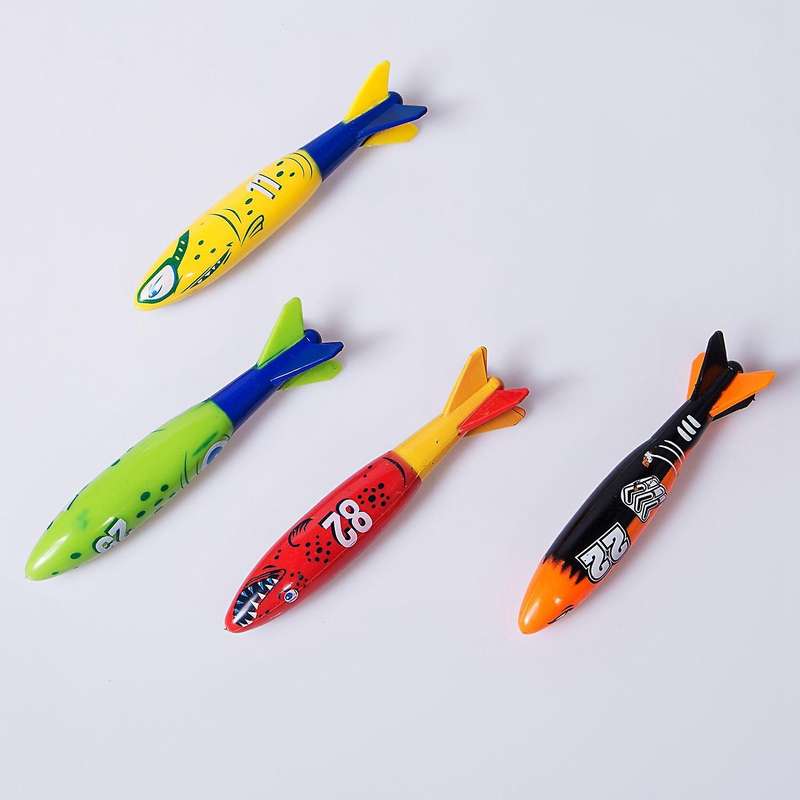 8 Pcs Underwater Swimming Pool Diving Rings, Diving Throw Bandits Toys . Training Dive Toys for Lea