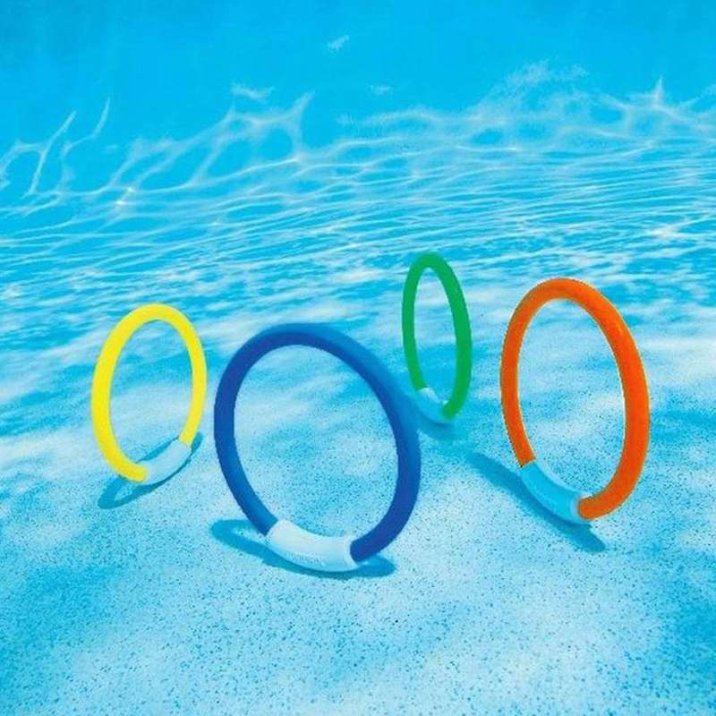 8 Pcs Underwater Swimming Pool Diving Rings, Diving Throw Bandits Toys . Training Dive Toys for Lea