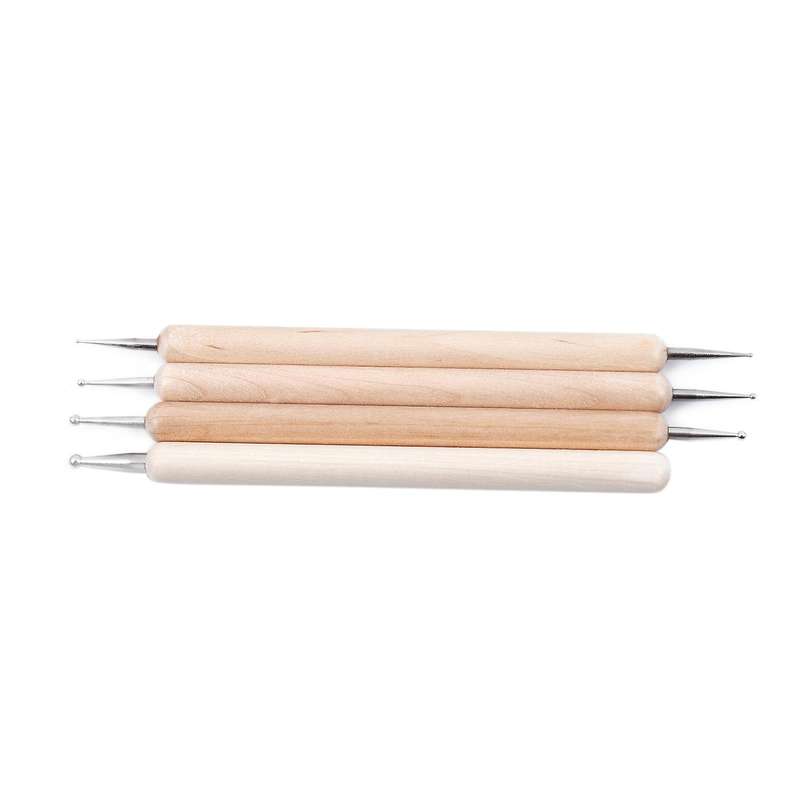 8 Piece Ball Stylus Dotting Tools for Clay Pottery Ceramics Doll Modeling Paper Flowers