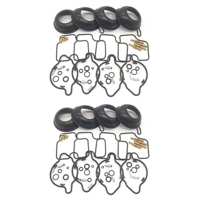 8 Piece Set Carburetor Repair Kit for CBR600 F4 1999-2000 Plunger Diaphragm Part
