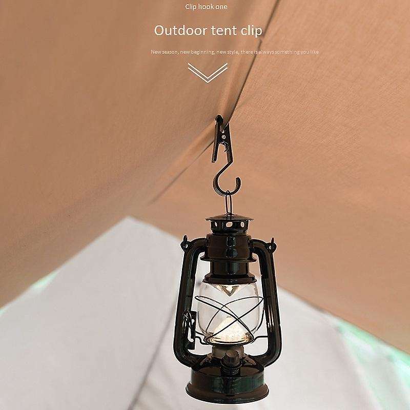 8 Pieces Outdoor Camping Awning Tent Clips Clasp Towels Cups Hanging Hooks Camping Accessories