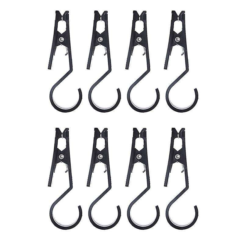 8 Pieces Outdoor Camping Awning Tent Clips Clasp Towels Cups Hanging Hooks Camping Accessories