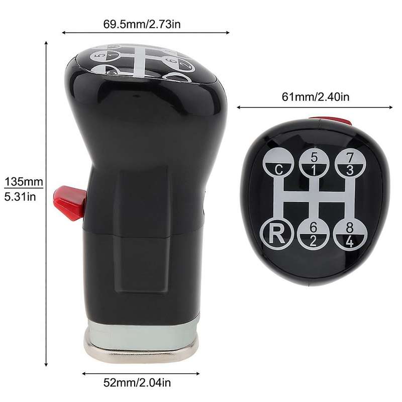 8 Speed +R+C Car Gear Shift Knob Lever Stick Manual Gear Shifter Gearbox Splicer Switch 1655854 for