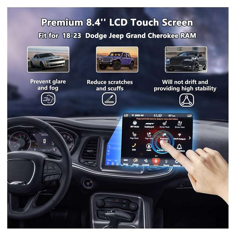 8.4In LCD Monitor Touch-Screen, Radio Navigation Replacement for RAM 2020-2023 -XGA084 68388570AB