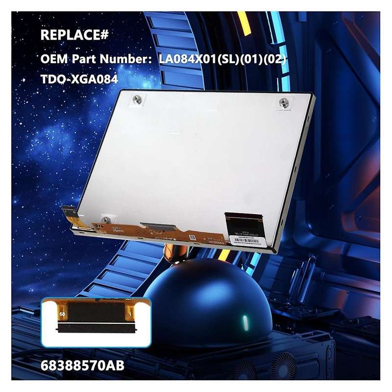 8.4In LCD Monitor Touch-Screen, Radio Navigation Replacement for RAM 2020-2023 -XGA084 68388570AB