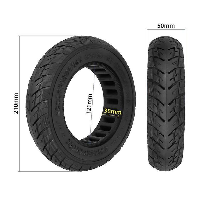 8.5Inch 8.5x2 Off-Road Solid Tire for VSETT 9 9+ ZERO 9 Scooter Wear-Resistant Puncture-Proof Tire P